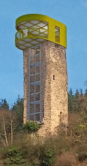 Beilsturm mit geplantem Aufbau Das Foto ist aus dem Foto des Trierichen Volksfreundvom 12.12.2018  rausgeschnitten