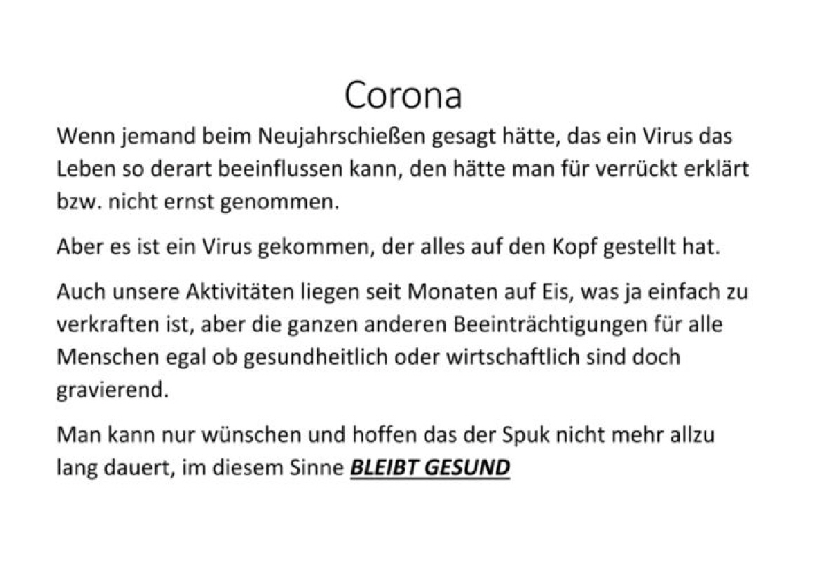 Corona-Text